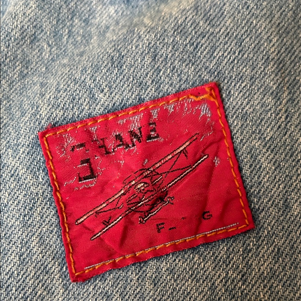 Vintage Hand Crafted Denim Tote with Colorful Patches - Picture 13 of 15